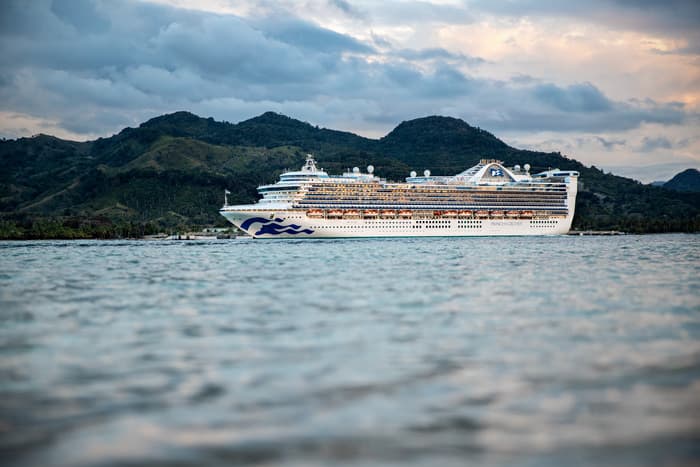 Princess Cruises cruise ship at sea