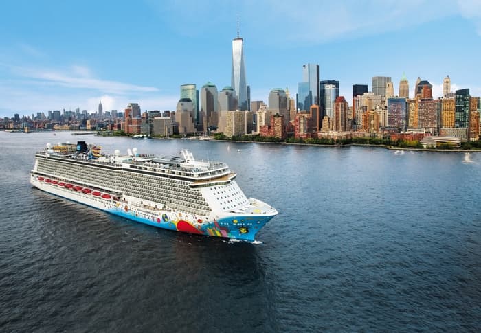 Norwegian Breakaway at sea