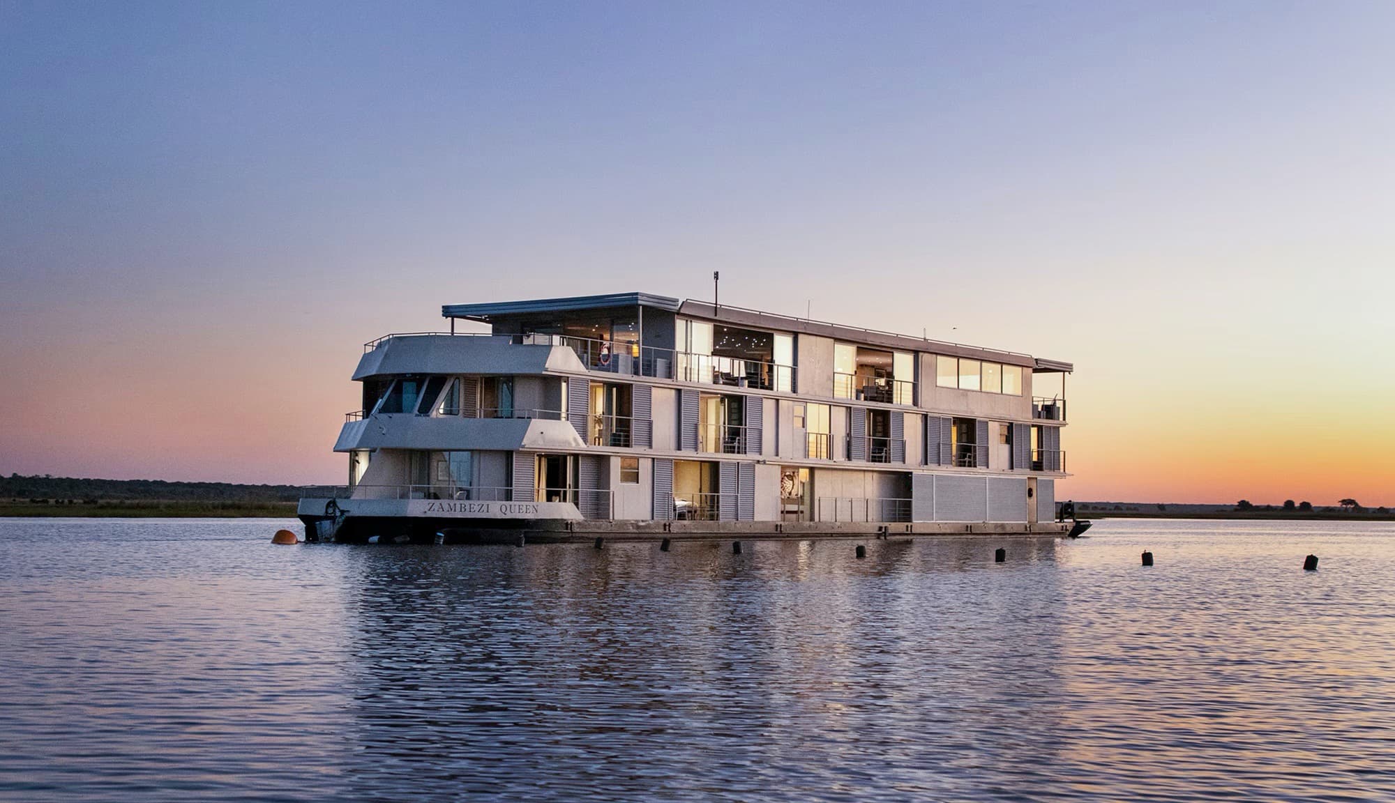 Zambezi Queen at sea