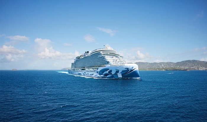Norwegian Prima at sea