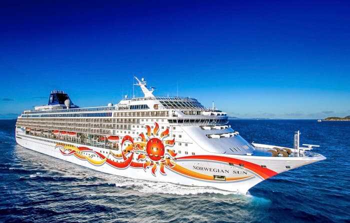 Norwegian Sun at sea