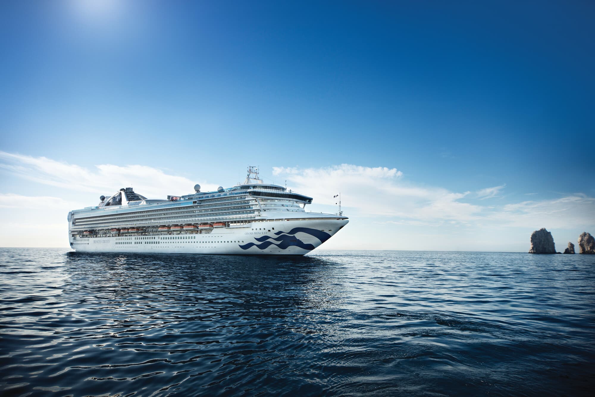 Grand Princess at sea