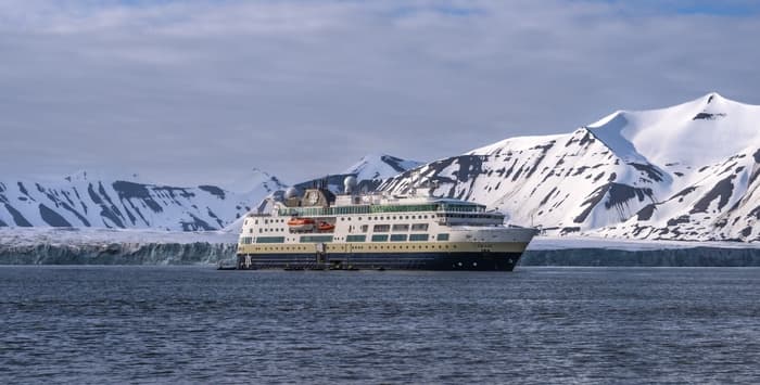 HX Expeditions cruise ship at sea