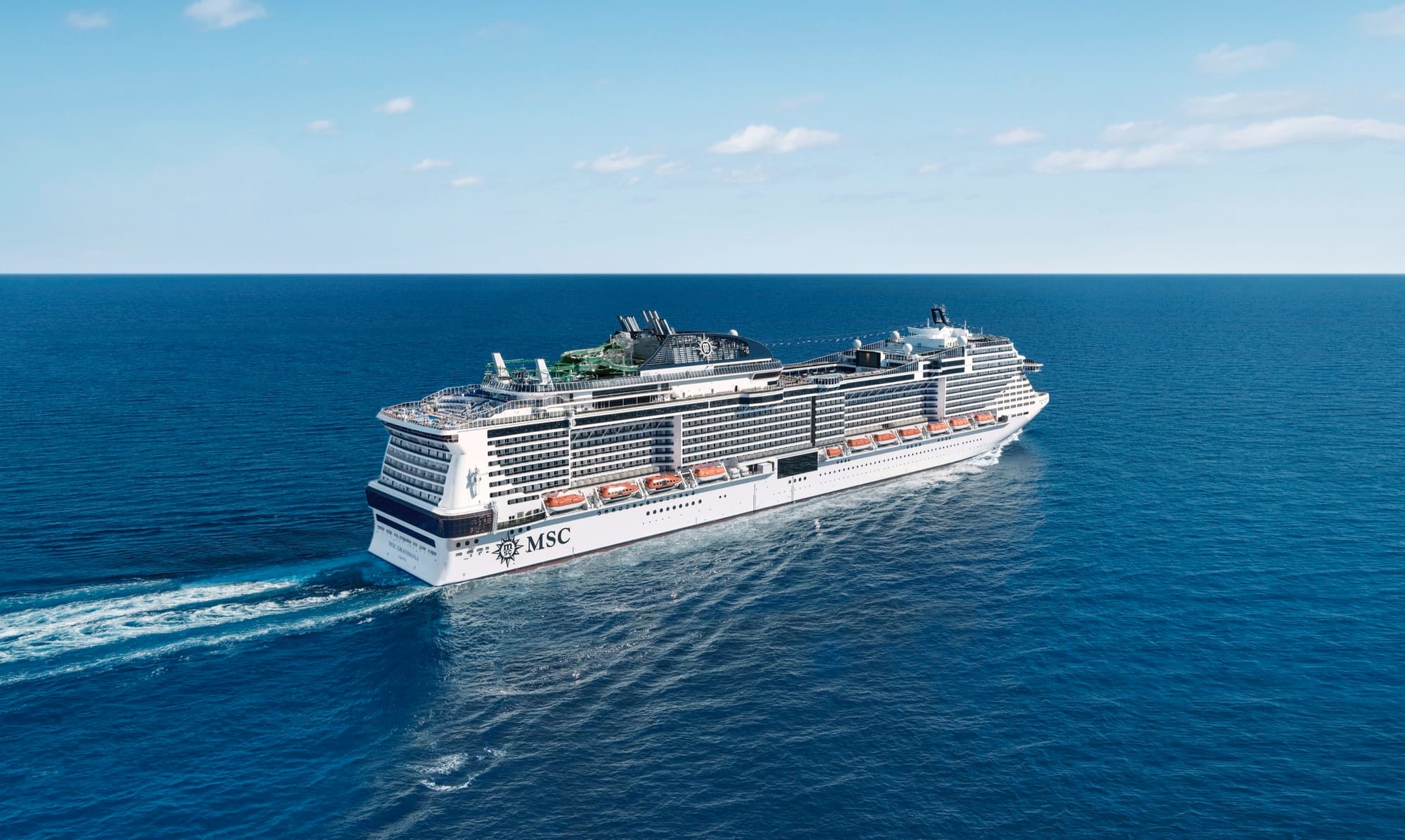 MSC Grandiosa at sea