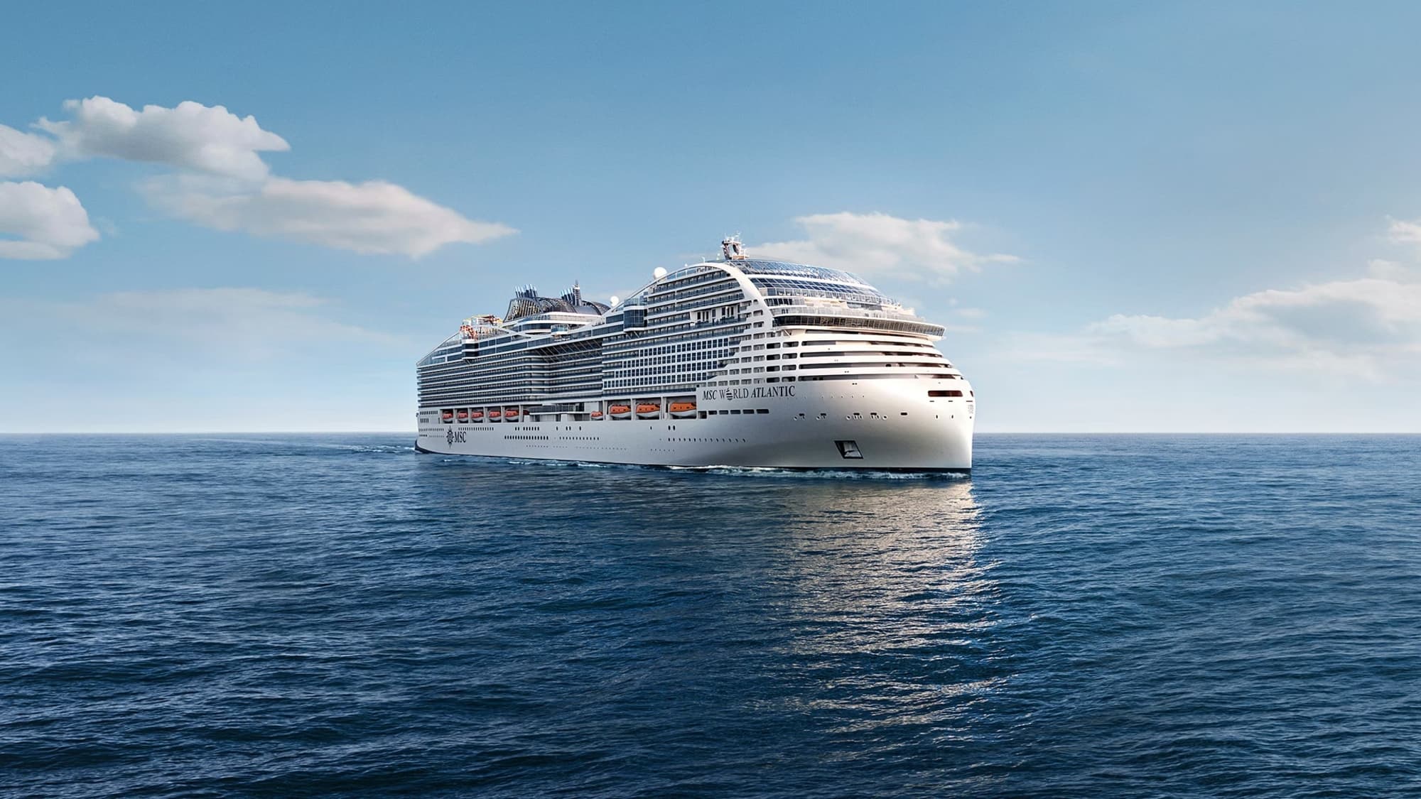MSC World Atlantic at sea