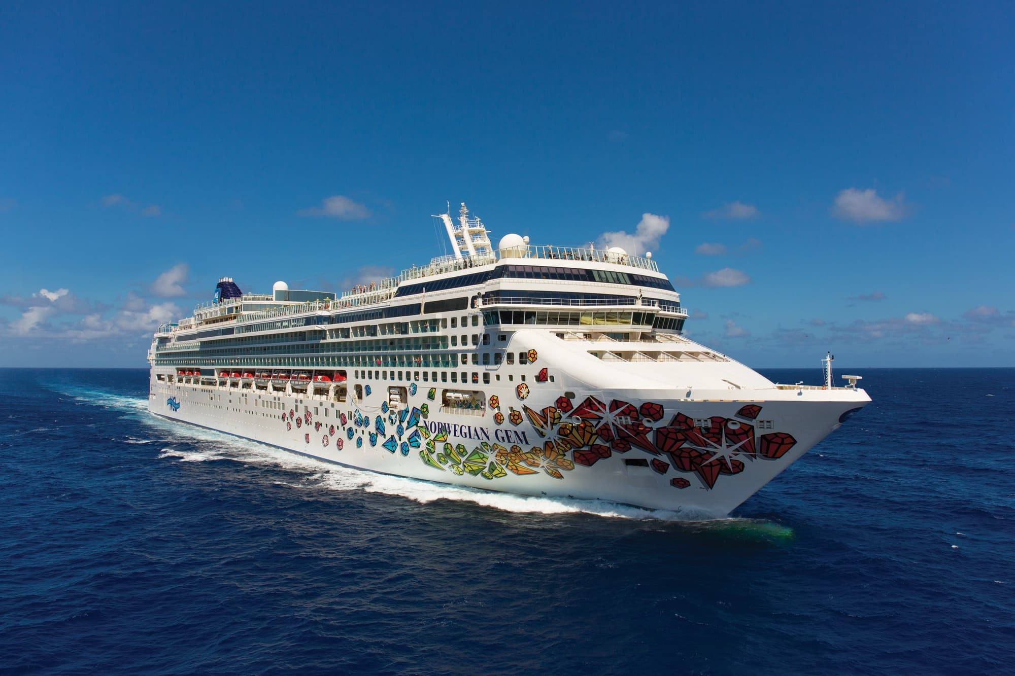 Norwegian Gem at sea