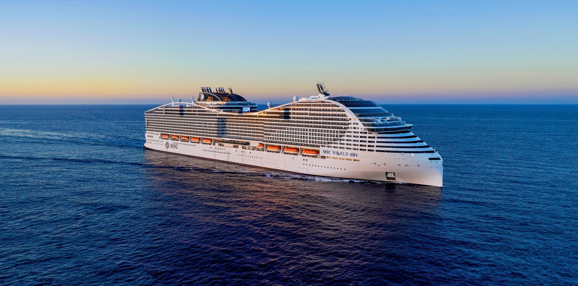 MSC World Asia at sea